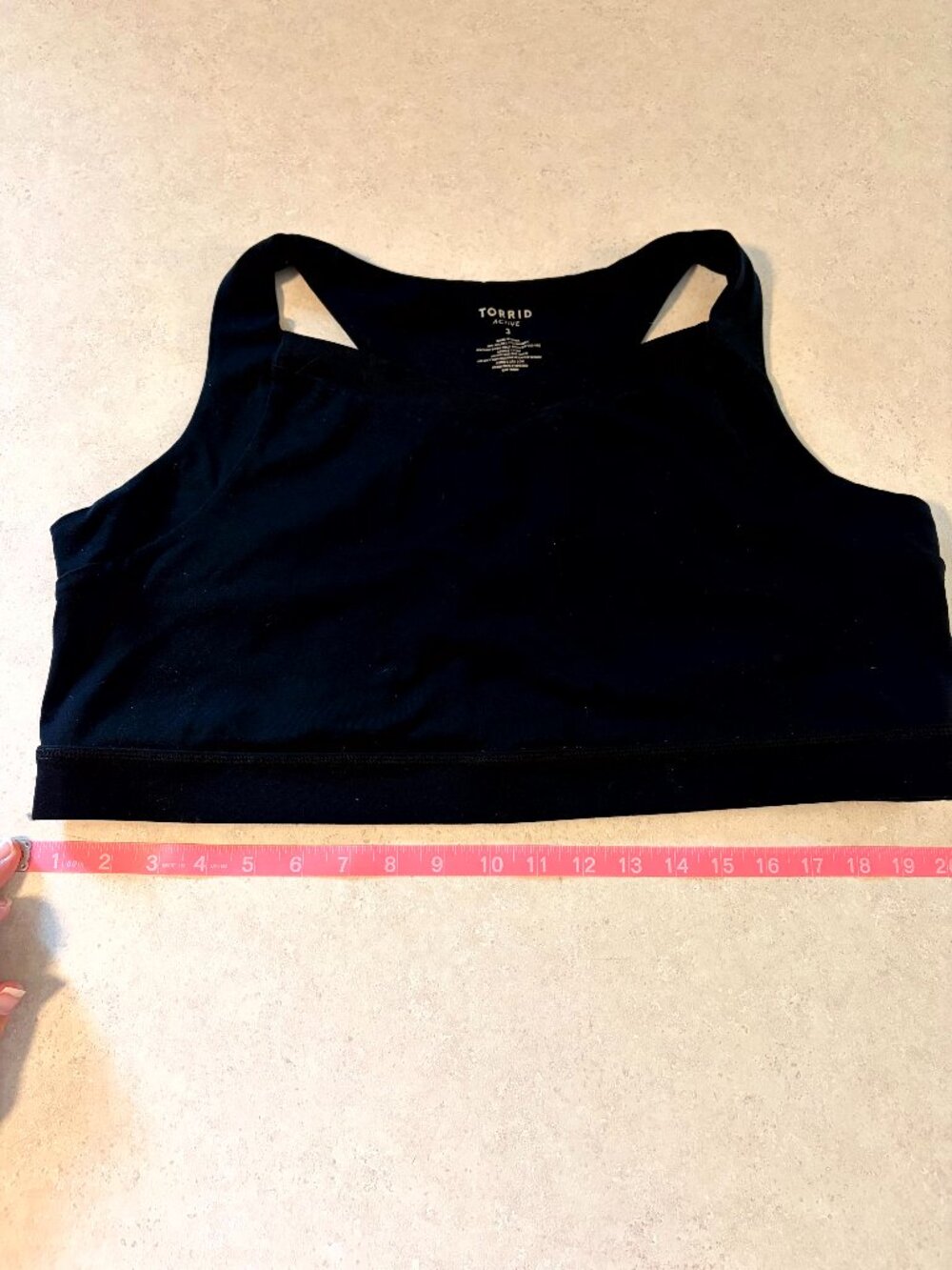 Torrid Active Sports Bra Black Full Coverage Size 3
